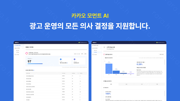 카카오는 인공지능(AI) 기반 광고 운영 지원 서비스 ‘카카오모먼트 AI(이하 모먼트AI)’를 정식 출시했다고 11일 밝혔다. / 사진=카카오