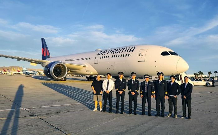 에어프레미아 9번째로 도입한 보잉 787-9 드림라이너. /사진제공=에어프레미아