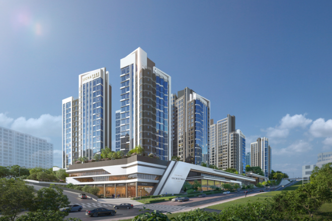 미아4의1구역 주택재건축정비사업 투시도./사진제공=롯데건설