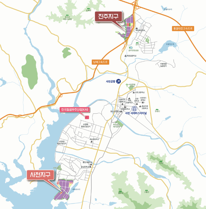 경남우주항공국가산업단지 위치도./자료제공=LH