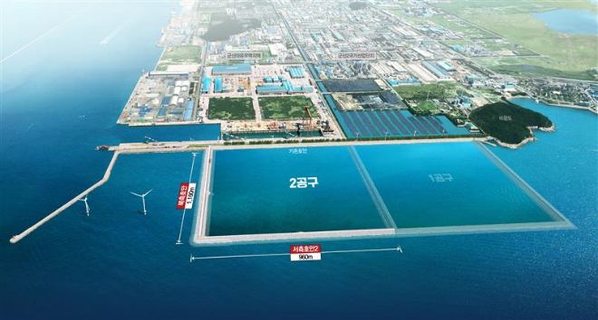 군산항 제2준설토 투기장 2공구 위치도./사진제공=동부건설