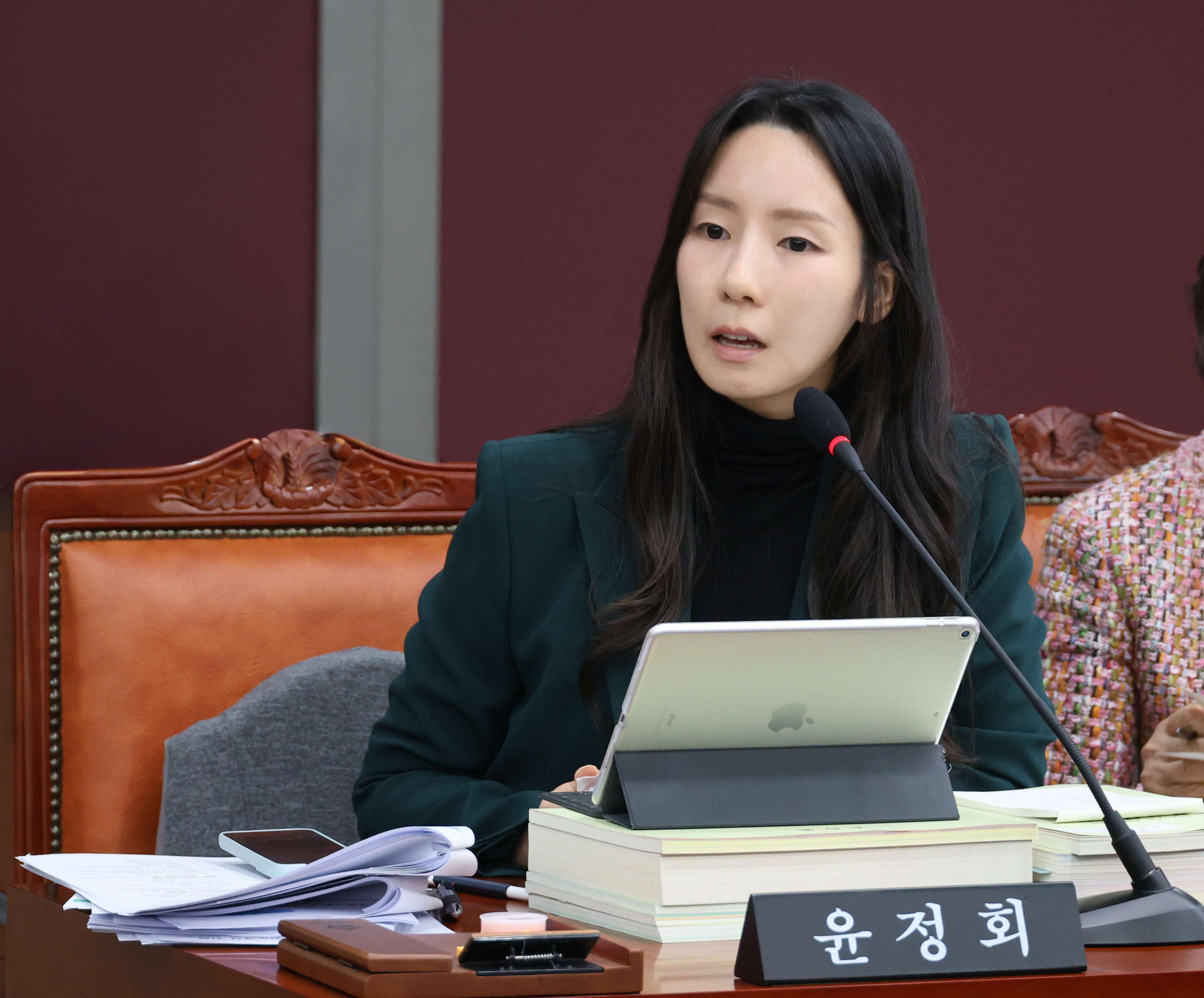 윤정회 용산구의회 의원이 발언하는 모습./사진제공=용산구의회