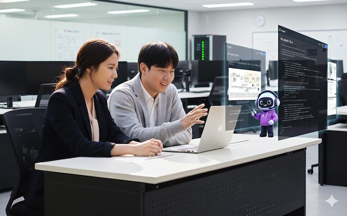 'AI 부트캠프'를 AI로 생성한 이미지. /사진=SK AX