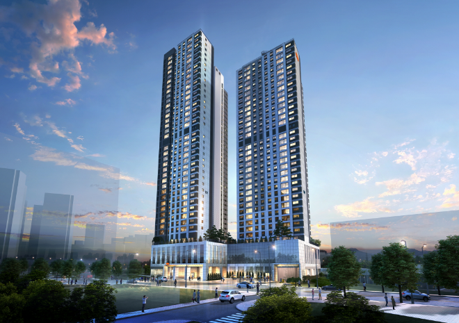 e편한세상 번영로 리더스포레 투시도./사진제공=DL이앤씨