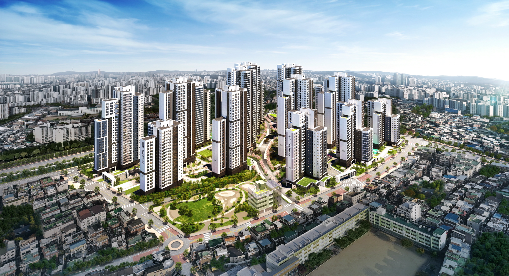 포스코이앤씨 더샵 신길센트럴시티 조감도./사진제공=포스코이앤씨