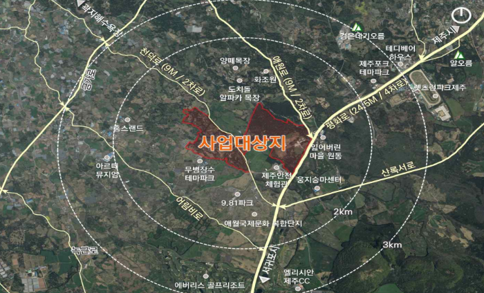 '애월포레스트' 위치도. /사진제공=제주도 관광산업과