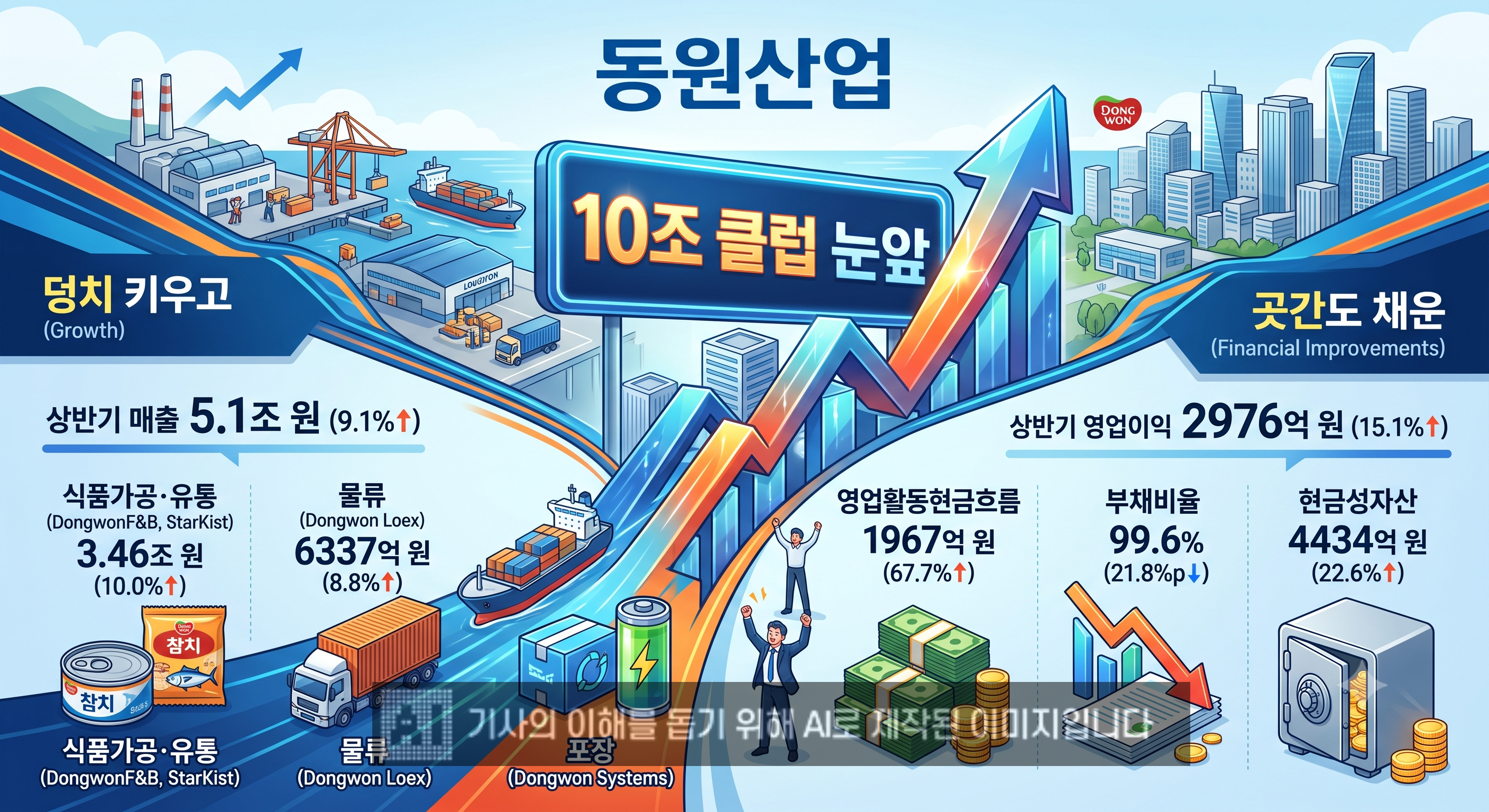 덩치 키우고 곳간도 채운 동원산업...'10조 클럽' 눈앞 - 뉴스 썸네일 이미지