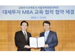 금융투자협회, 서울과학종합대학원과 '대체투자 MBA과정' 공동 운영