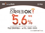 OK저축銀, '스파이크OK 정기적금' 출시