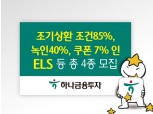 하나금융투자, 조기상환 기대 높인 ELS 등 4종 모집