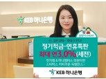 KEB하나은행, 설연휴 정기적금 특판…최대 연 3.0%