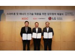 현대산업개발, HDC아이콘트롤스·LG전자와 '스마트홈·에너지 신기술 개발 협력' MOU
