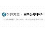 한국신용데이터, 신한카드 공식 파트너 선정·투자 유치