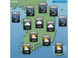 [오늘날씨] 중북부 오후 비 또는 눈...미세먼지 ‘보통’