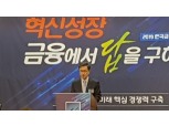 [2019 한국금융미래포럼] 개회사 하고 있는 허과현 한국금융신문 회장