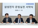 삼성전자, 준법실천 서약식...김기남, 고동진, 김현석 직접 서명