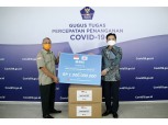 우리은행, 인도네시아에 코로나19 방호복 5000벌 기부