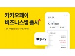 카카오페이, 가맹점 지원 비즈니스앱 출시