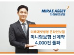 미래에셋생명 "온라인 미니암보험 시리즈 신계약 4000건 돌파"
