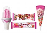 롯데푸드, 딸기 아이스크림 4종 출시
