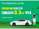 NH저축은행, 친환경車 보유고객 대상 대출금리 0.3%p 우대