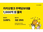 카카오뱅크, 주담대 1000억 돌파…다음달 취급 대상 범위 확대