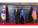 이창용 한은 총재-재닛 옐런 美 재무장관 회담…"한미 협력 증진 희망"