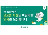 하나증권, 2025 채용연계형 인턴십 모집…해외주식 분야 인재 육성