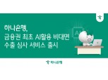 하나은행, 자체 AI 기술로 기업 지원 박차...비대면 수출입 자동화 확대