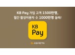 1500만명 가입한 국민카드 종합금융플랫폼 KB Pay, 일간 이용자 수 업계 최다